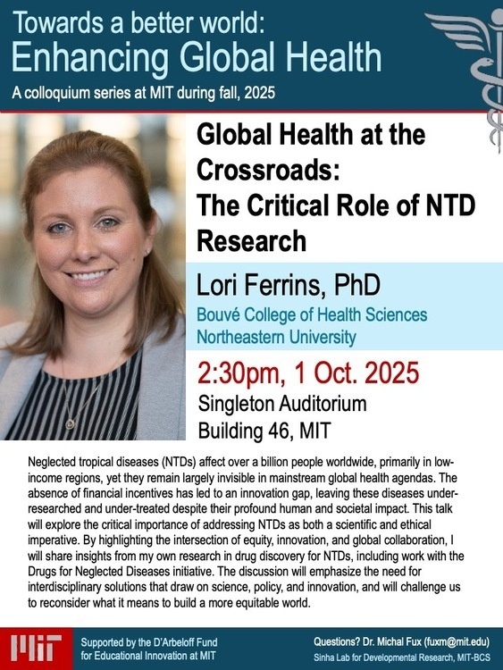 Towards a Better World: Enhancing Global Health colloquium with Lori Ferrins