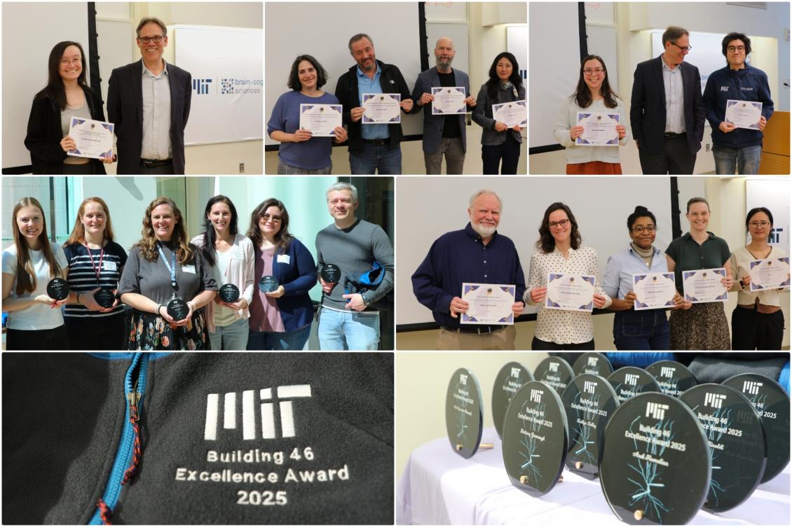 A collage of images from department award ceremonies